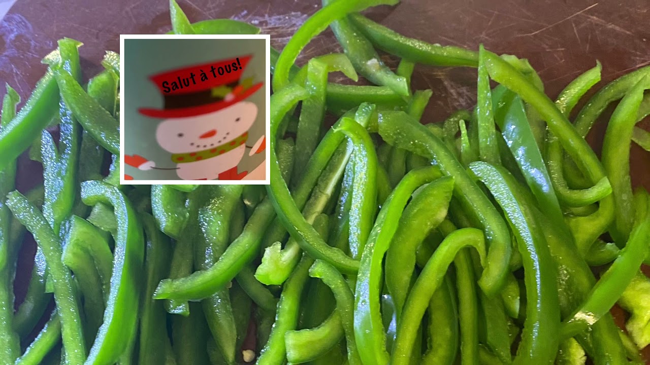 Comment congeler les poivrons crus.