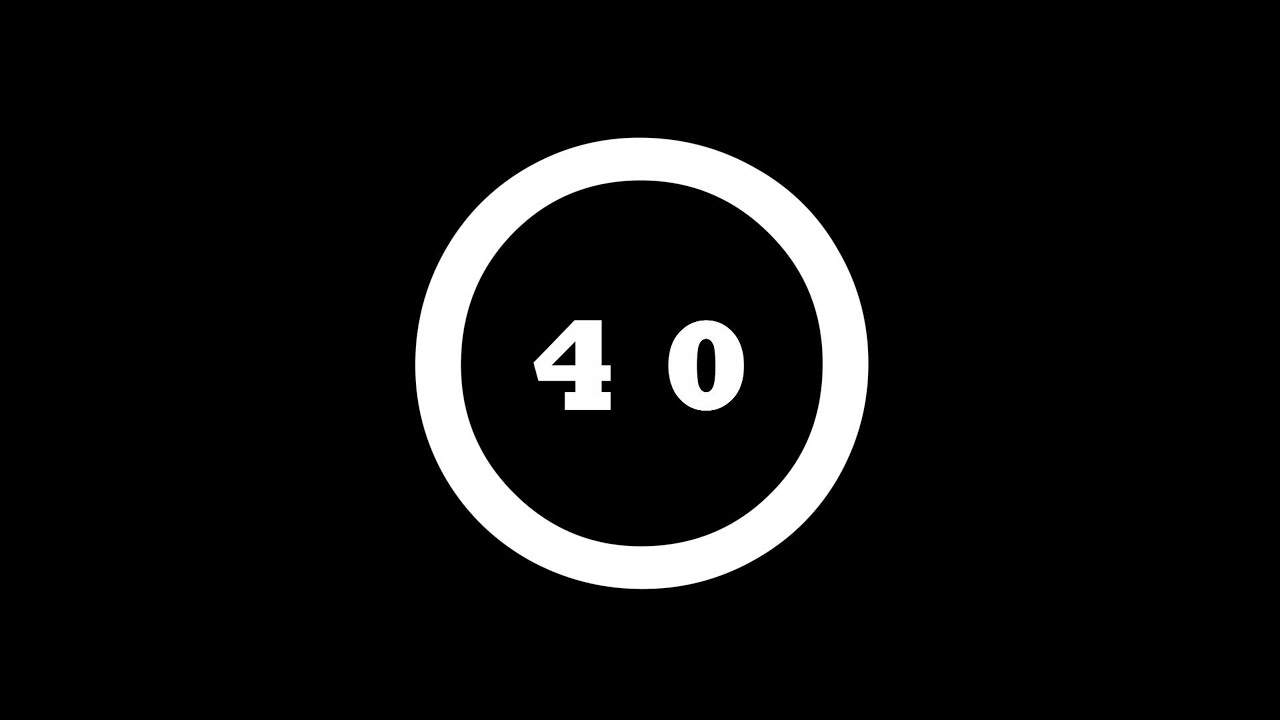 40 Second Countdown Timer - YouTube