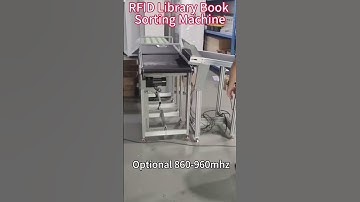 RFID Library Book Automation Management RFID Library Book Return Automatic Sorting Machine #rfid