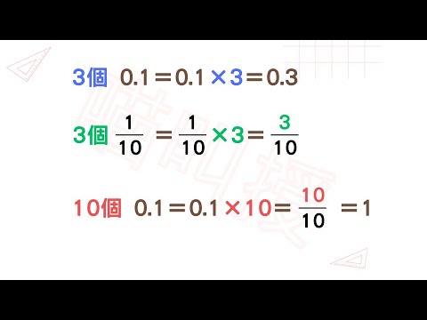 3b05-03《3個 0.1＝0.1×3＝0.3 》#一位小數#國小數學3年級題庫