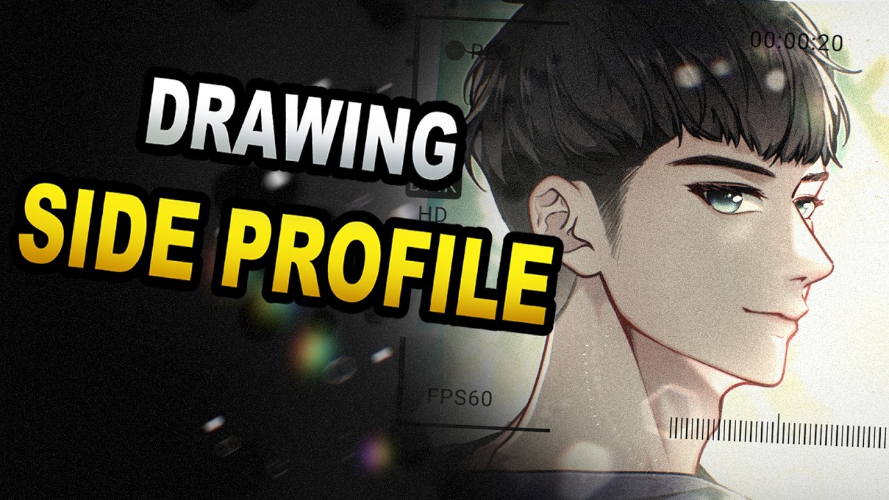 Digital Art Tutorial - How to Draw Side Profile - YouTube