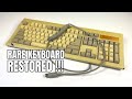 Rare Yellowed Keyboard Restoration - Deep Clean, Retr0bright, Paint Job, ASMR
