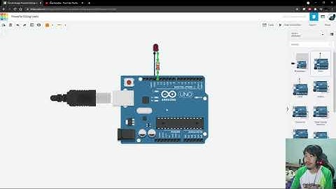 Arduino | สอนใช้งานบอร์ด "Arduino"ด้วยโปรเเกรม Tinkercad | [EP.4] | สอนทำให้ไฟตับดับด้วยตัวปรีบค่า