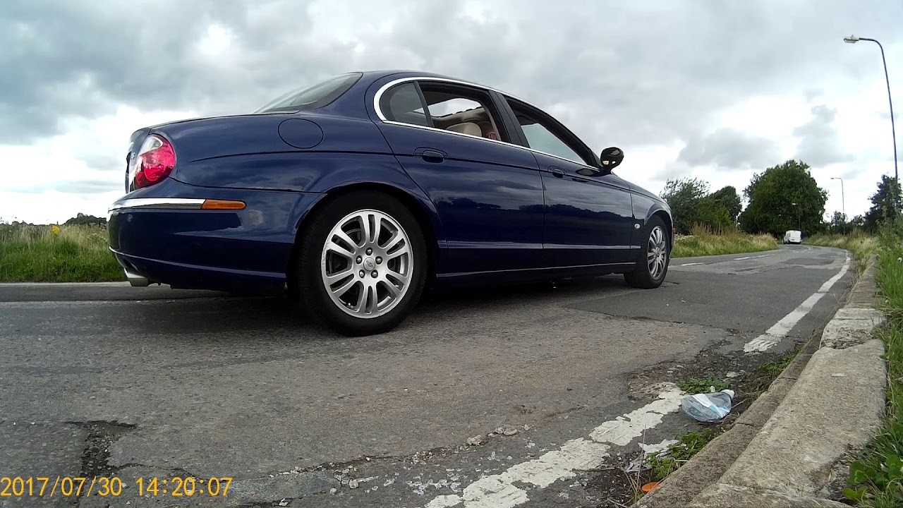 Jaguar S Type 4.2 V8 Just a bit of harmless fun  **small burnout alert**