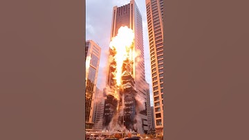Unbelievable Building Collapse in Seconds! #collapse #demolation #explosion #epic