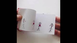 Valentines Day Flip book || Flipbook tutorial coming soon #shorts