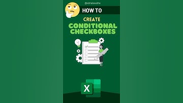 Create Conditional Checkboxes in Excel #shorts #viral #howto #trending #youtubeshorts