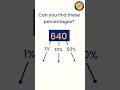 Percentages of Amounts - warm up (GCSE Maths)