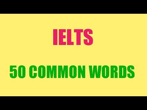 IELTS | 50 Common Words | 50 Kosakata Umum | English Indonesian ...