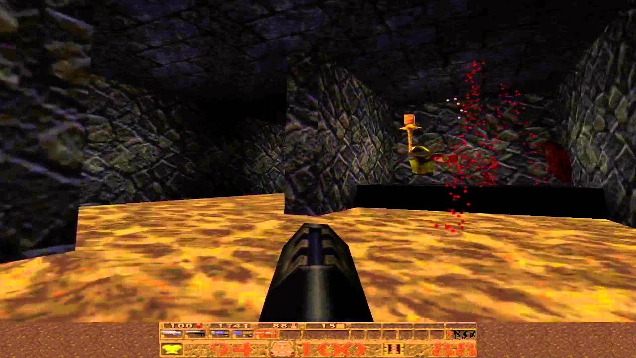 Where is the gold key Quake 1 The Ebon Fortress YouTube
