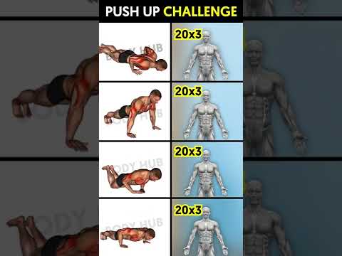 Do This Push-up Workout For 7 Days (Push-ups Challenge) #shorts