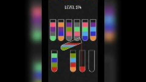 Water sort puzzle level 214