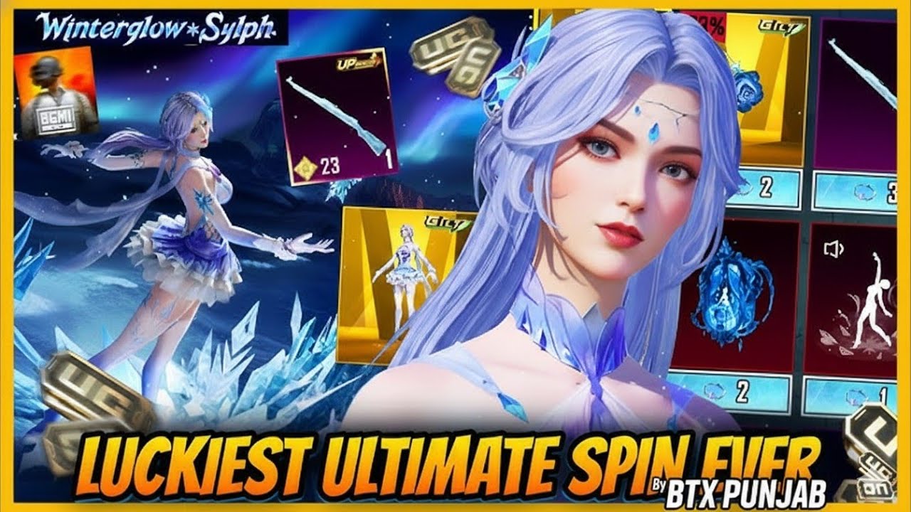Winterglow Sylph Crate Opening with 10 uc trick in Bgmi 