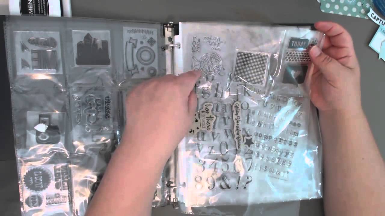 Stamp Storage Binder Video YouTube