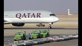 Qatar Airways Airbus A350 Tehran Ika Airport