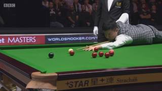 COULDN'T BE CLOSER!!! 147 Maximum Attempt by Ding Junhui ᴴᴰ 2017 Masters Snooker   R1