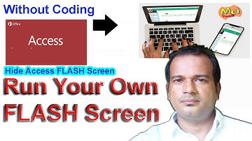 run your own splash screen in access, hide access splash screen