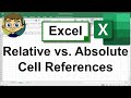 Excel Relative vs Absolute Cell References