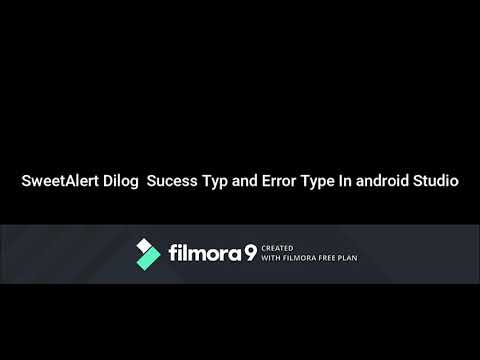 How to make SweetAlert dilog for success Type and Error Type in android studio