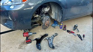 картинка: Замена нижнего рычага управления со стороны водителя на Toyota Camry Avalon @elchanojose