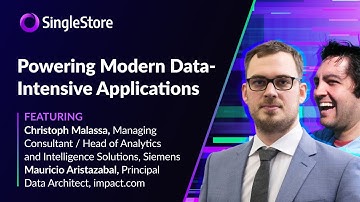 impact.com and Siemens | Panel: Powering Modern Data-Intensive Applications