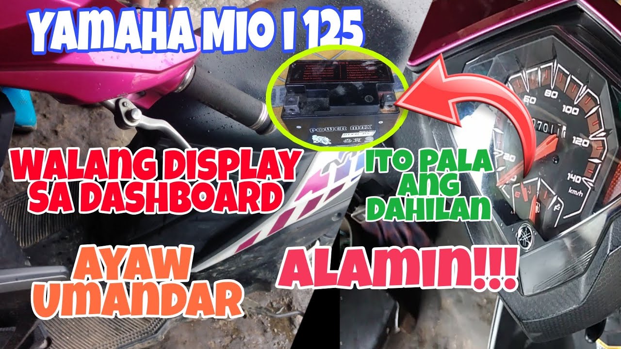 Yamaha Mio i 125 Walang Display sa Dashboard at Ayaw Umandar. Ito Pala ang Dahilan. Alamin.