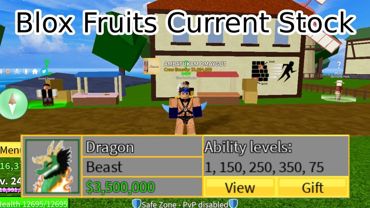 Blox Fruits Current Stock DRAGON YouTube Blox fruits current stock dragon youtube