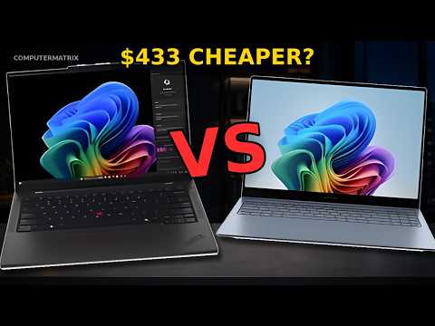 Lenovo ThinkPad T14s Gen 6 vs Samsung Galaxy Book 6 Edge 16 comparison video thumbnail