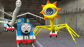 Building a Thomas Train Chased By Thomas Train  Army in Garry