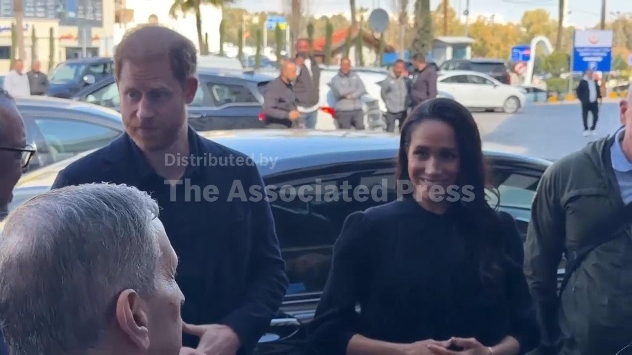Duke and Duchess of Sussex arrive at Amman hospital to meet with recent medical evacuees from Gaza