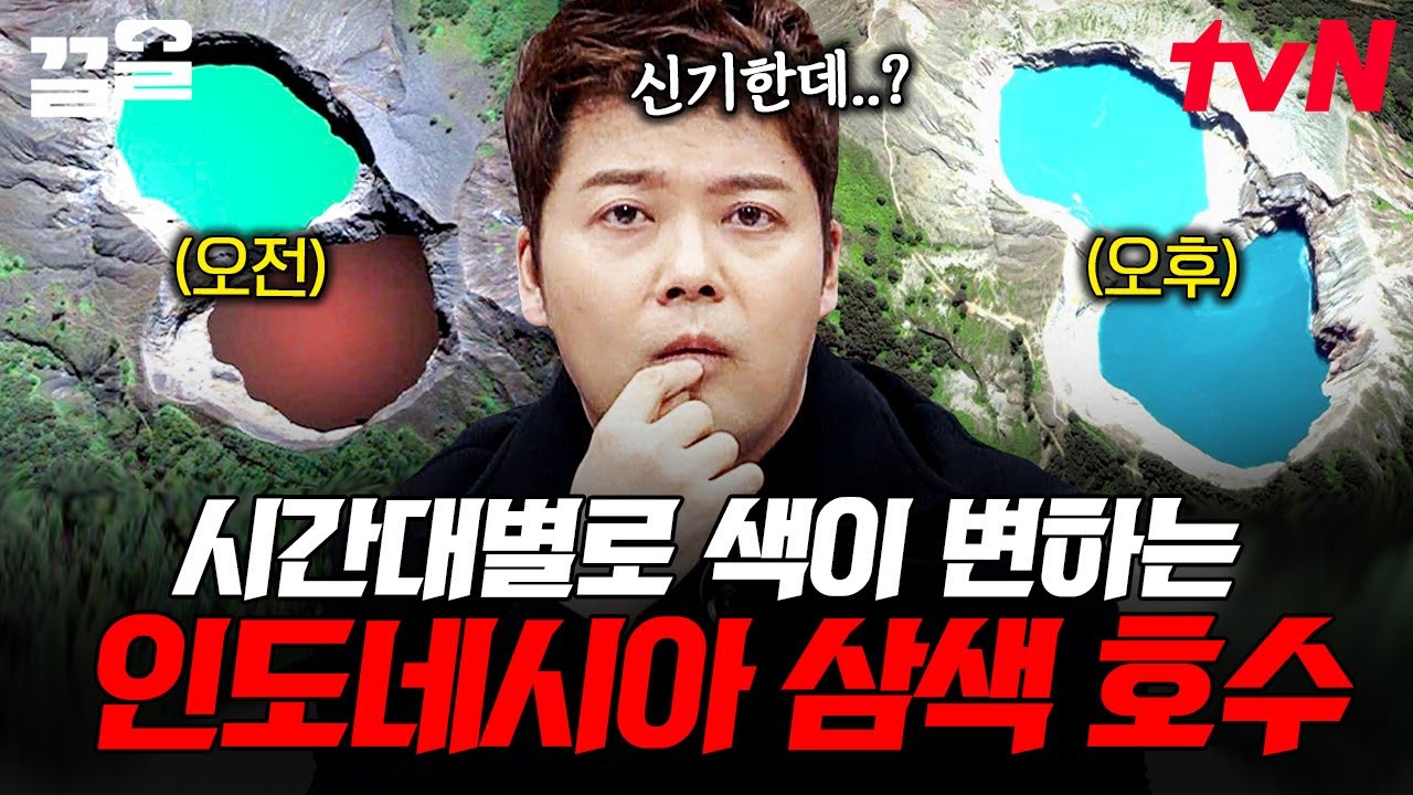 시시각각 색깔이 변하는 호수가 있다?! 인도네시아 삼색 호수에 얽힌 흥미로운 이야기📖 | 프리한19