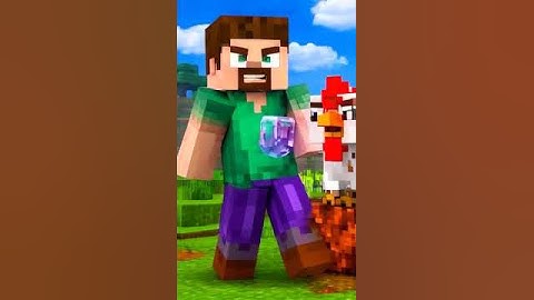 Did he use a potion❓😳  Minecraft Challenge #challenge #shorts A Minecraft Movie Lava Chicken  2