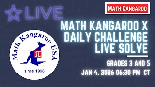 Math Kangaroo x LIVE by Po-shen Loh | Grades 3-5