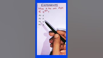 Exponents | Unit digit of exponential number #shorts #trending #shortsfeed #maths