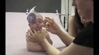Newborn Photography Posing - behind the scene standing pose