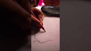 let's draw with my left hand || #art #workingartist #shortvideo #shorts #sketchartist #sketchings