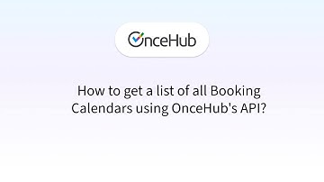 How to Get a List of All Booking Calendars Using OnceHub