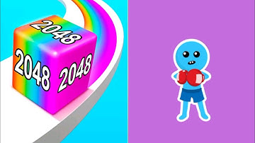 Jelly Run 2048 VS Level up Runner All levels speedrun gameplay walkthrough Android ios video