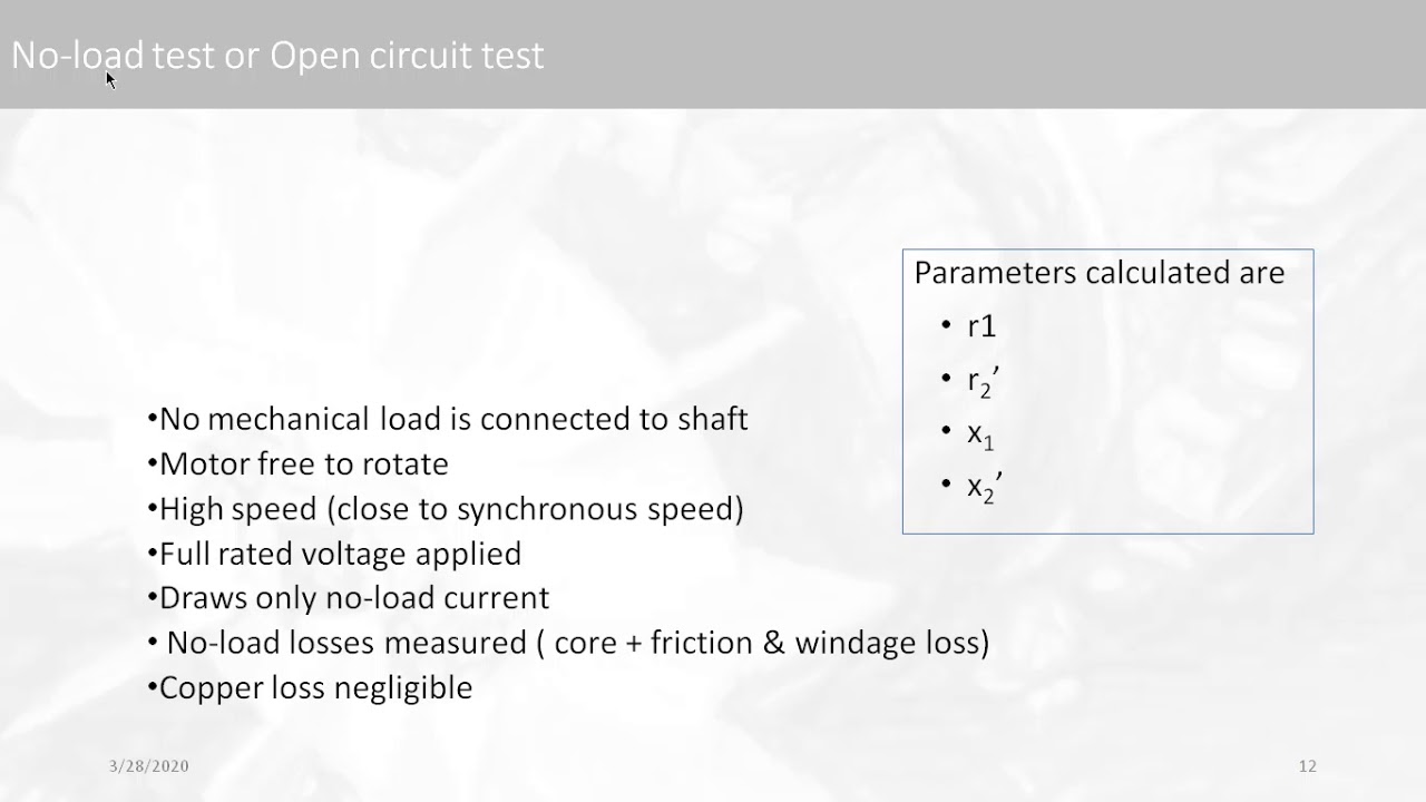 BLOCKED ROTOR TEST OF 3 PHASE INDUCTION MOTOR - YouTube
