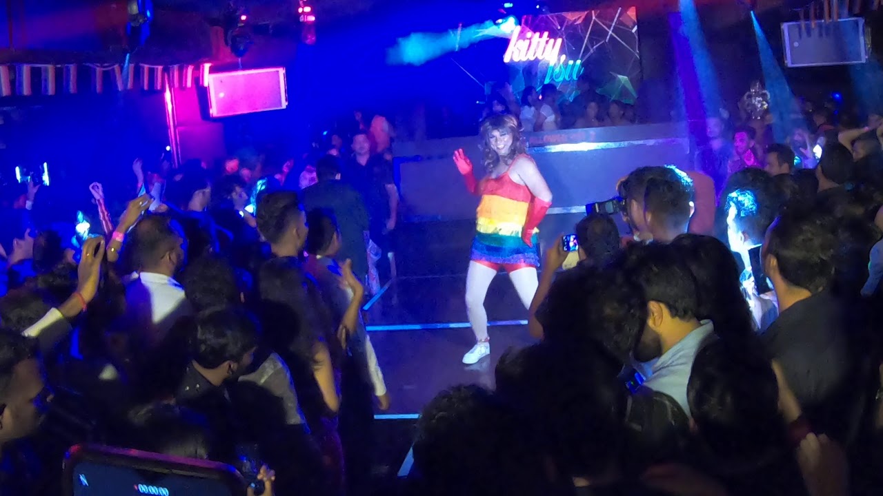 Harish Iyer debuts as Miz Guddi TwoShoes at Kitty Su