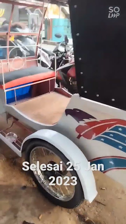 Becak Motor keren putih ,Sibolga.