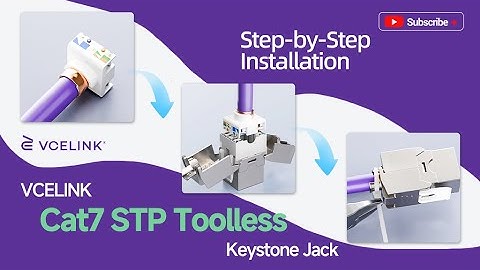 Step-by-Step Installation for VCELINK Cat7 STP Toolless Keystone Jack | VCELINK