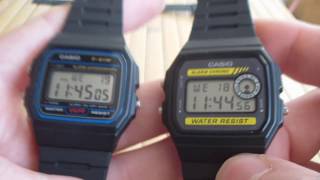 Дешевые Casio F-91,  W-59, F-105, F-94 обзор и сравнение