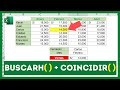 Cómo USAR la función COINCIDIR combinada con BUSCARH en Excel (Buscar por Fila y Columna)