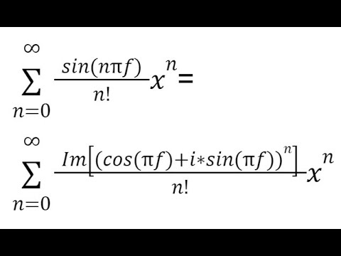 De Moivre's Sine IMPOWER IMAGINARY COMPLEX FACT COS SIN Taylor SERIESSUM in Google Sheets and Excel