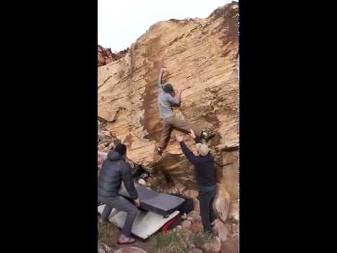 Beta Video for climb Spartan Law v10, Red Rock