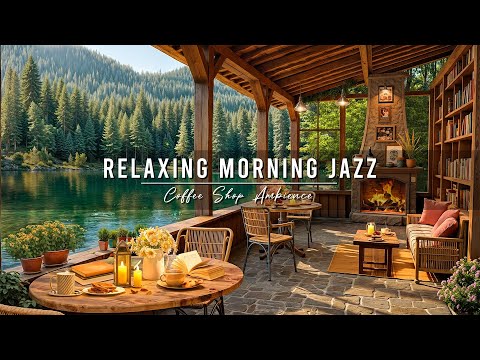 Relaxing Morning Jazz Cozy Coffee Porch Ambience By The Lake With Smooth Jazz Music For Good Mood