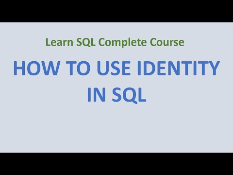 Videó: Mi az identitás az SQL-ben?