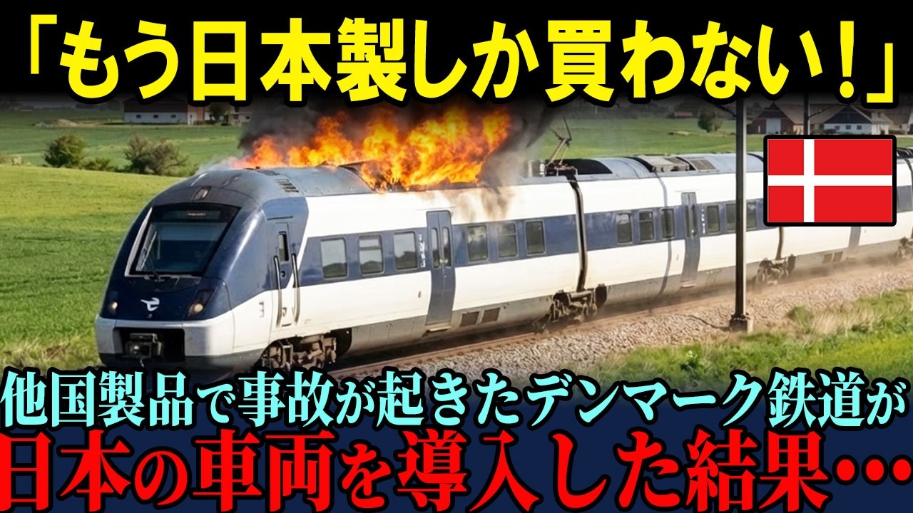 【海外の反応】技術力不足の車両で事故を起こしたデンマークが日本製鉄道を導入した結果・・・