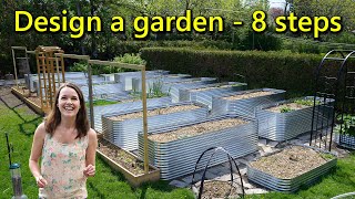 How to design a raised bed garden layout